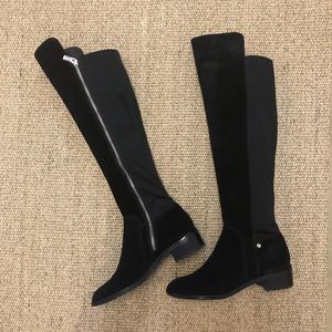 Michael Kors suede/fabric boots